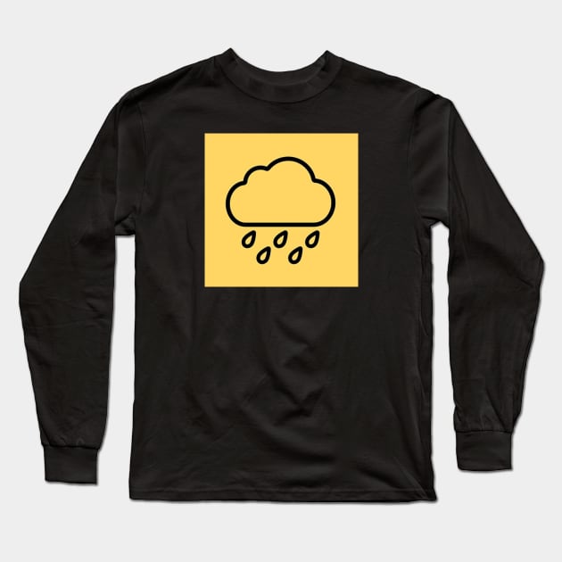 Yellow Rain Long Sleeve T-Shirt by yayor